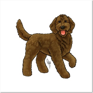 Dog - Goldendoodle - Chocolate Posters and Art